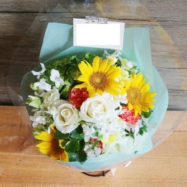 おまかせブーケ風花束「花夢」（愛知県豊川市の花屋）のギャラリー写真